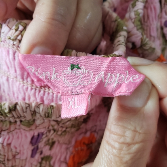 Pink Apple midi dress - Picture 2 of 3